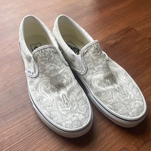 Vans floral pattern slip on. Worn once…perfect condition